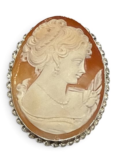 Brosche Mandile 1922 Dame Cammei  in Silber Conchiglia 2MSCCM45.6.26 - 2MSCCM45.6.26